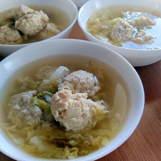 鶏団子スープ